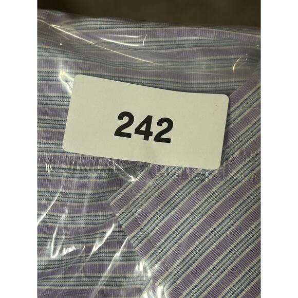 Teddy Stratford Shirt Mens Large Plaid Button Up Zip Fit Sz 5 Casual 100% Cotton - Picture 7 of 7